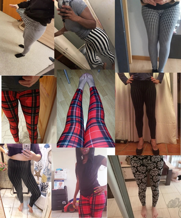 Women's Printed Leggings – Stretch Ankle-Length Fashion Leggings with Unique Pattern Designs Bazaare Mart Leggings