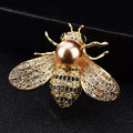 Little Bee Brooches Gold Pearl Bazaare Mart Bee Brooch