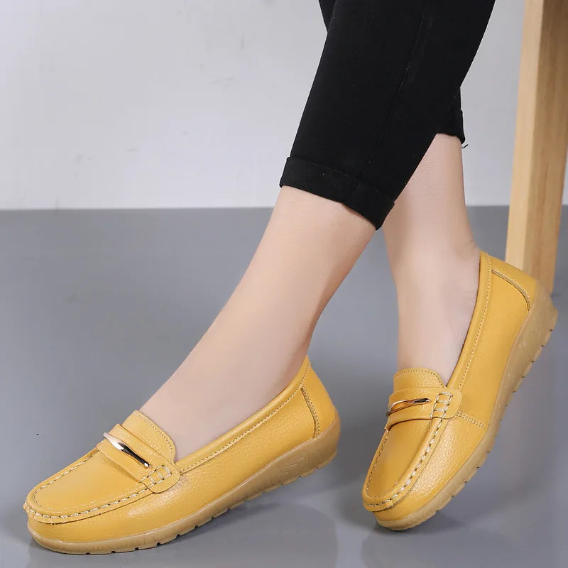 Genuine Leather Loafer Moccasins
