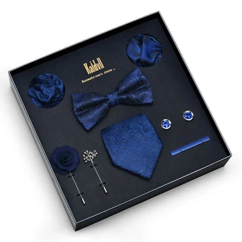 Color Coordinated Necktie 8pc. Boxed Set 6027 Bazaare Mart Men's Tie Set