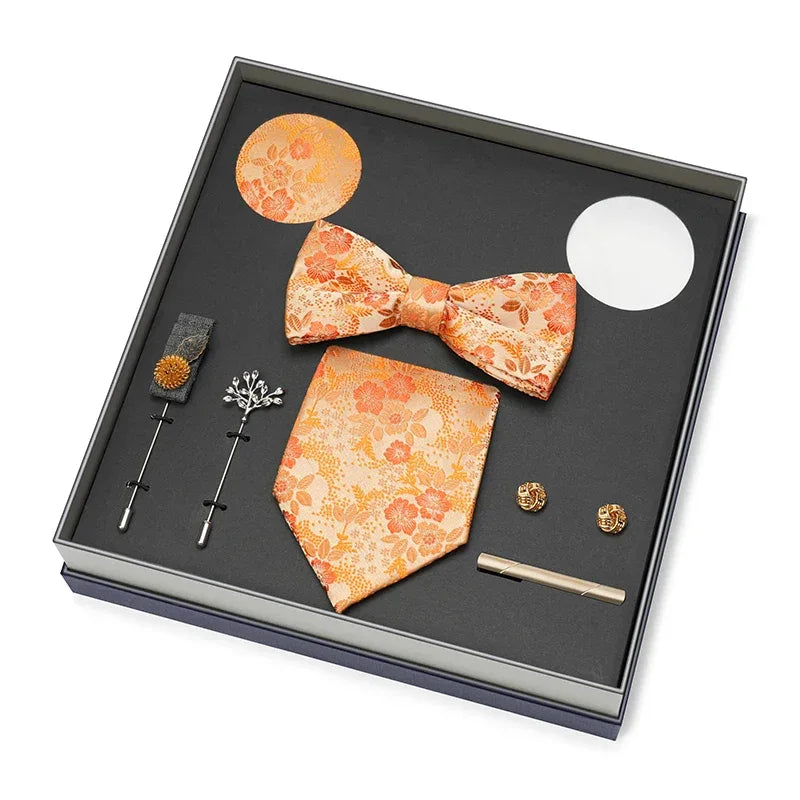 Color Coordinated Necktie 8pc. Boxed Set 6244 Bazaare Mart Men's Tie Set