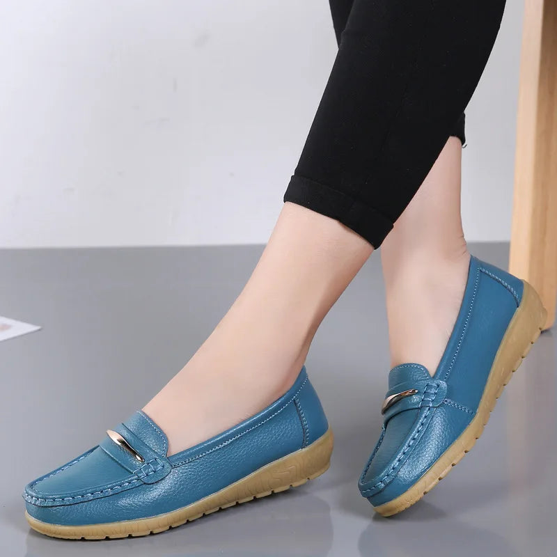 Genuine Leather Loafer Moccasins