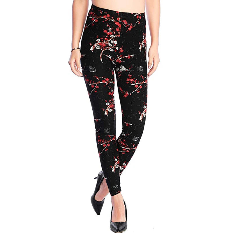 Women's Printed Leggings – Stretch Ankle-Length Fashion Leggings with Unique Pattern Designs Bazaare Mart Leggings
