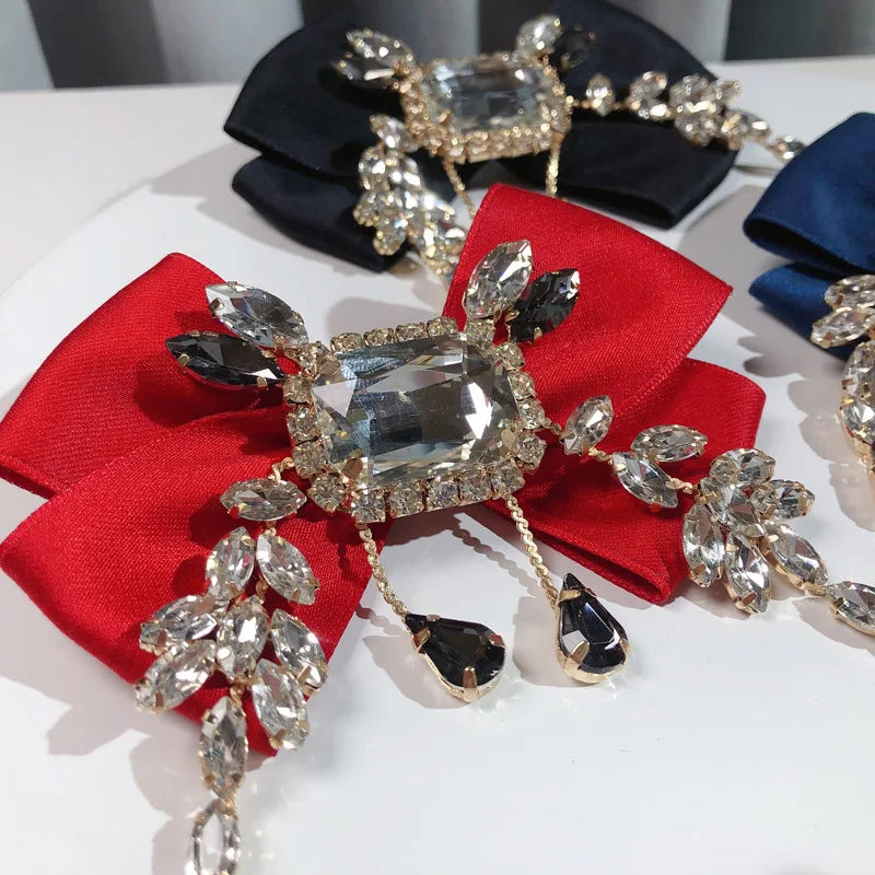 Rhinestone Tassel Bowtie Bazaare Mart Lady's Bowtie