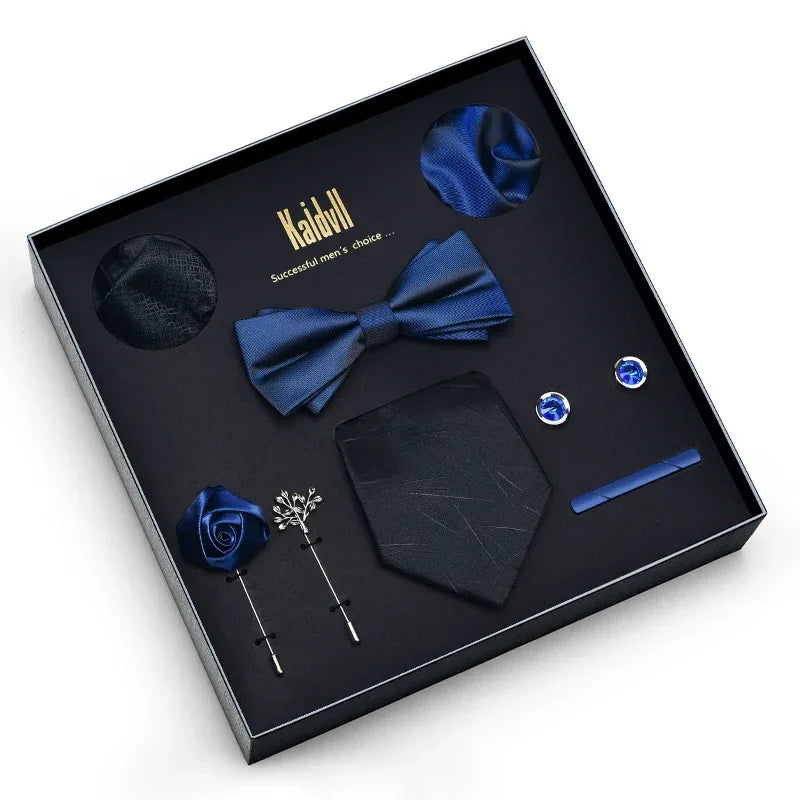 Color Coordinated Necktie 8pc. Boxed Set 6038 Bazaare Mart Men's Tie Set