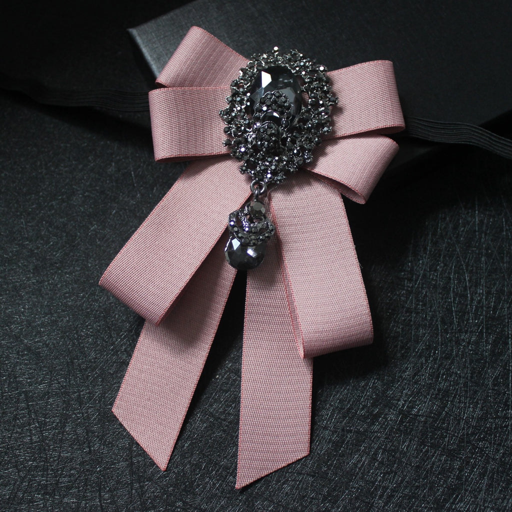 Rococo Handmade Ribbon Brooch Necktie Bazaare Mart Rococo Handmade Ribbon Brooch Necktie