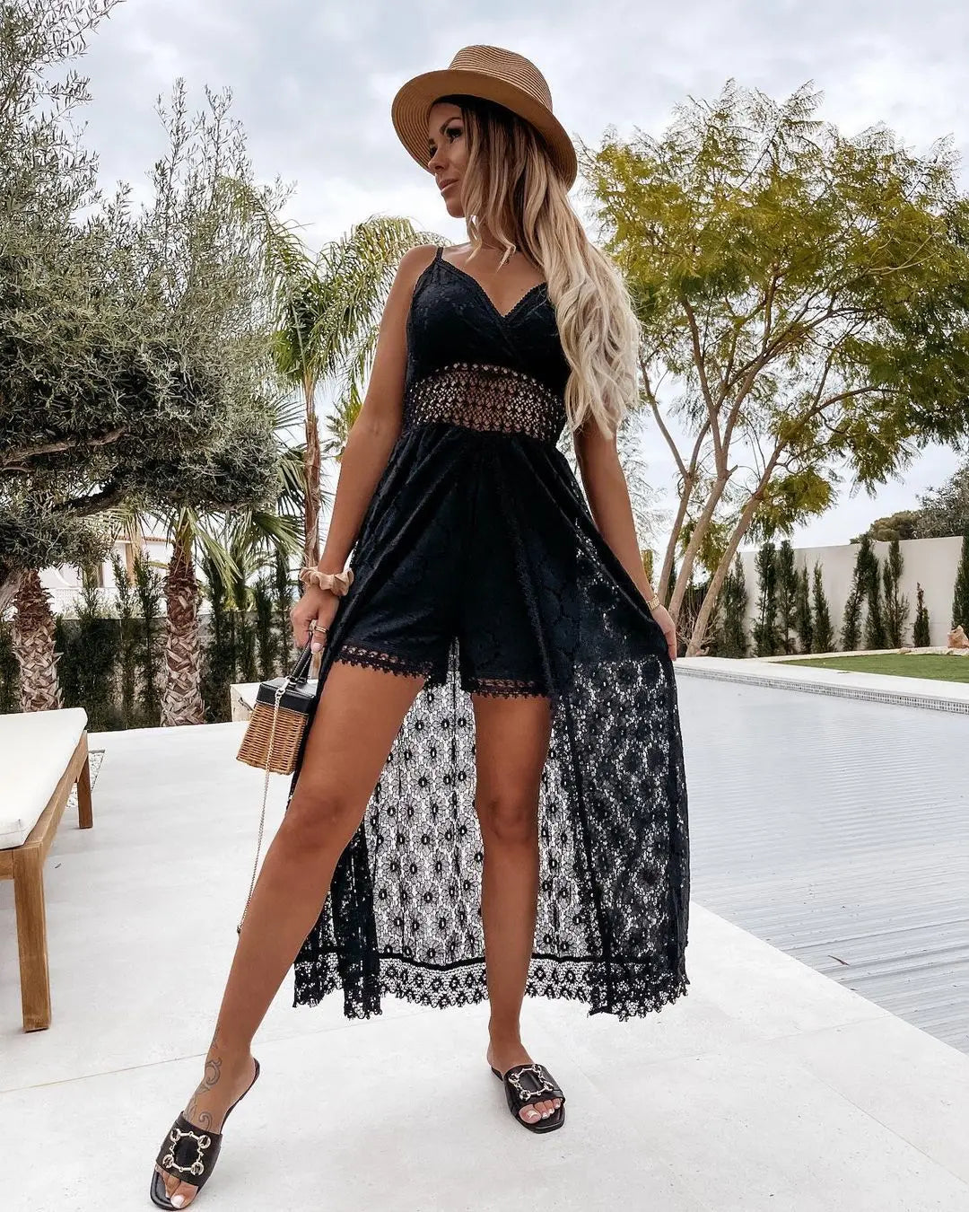 Lace Romper Jumpsuit