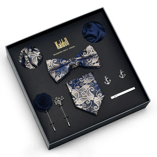 Color Coordinated Necktie 8pc. Boxed Set Bazaare Mart Men's Tie Set