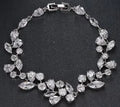 Unique Design CZ Bracelet silver color Bazaare Mart Fancy CZ Bracelet