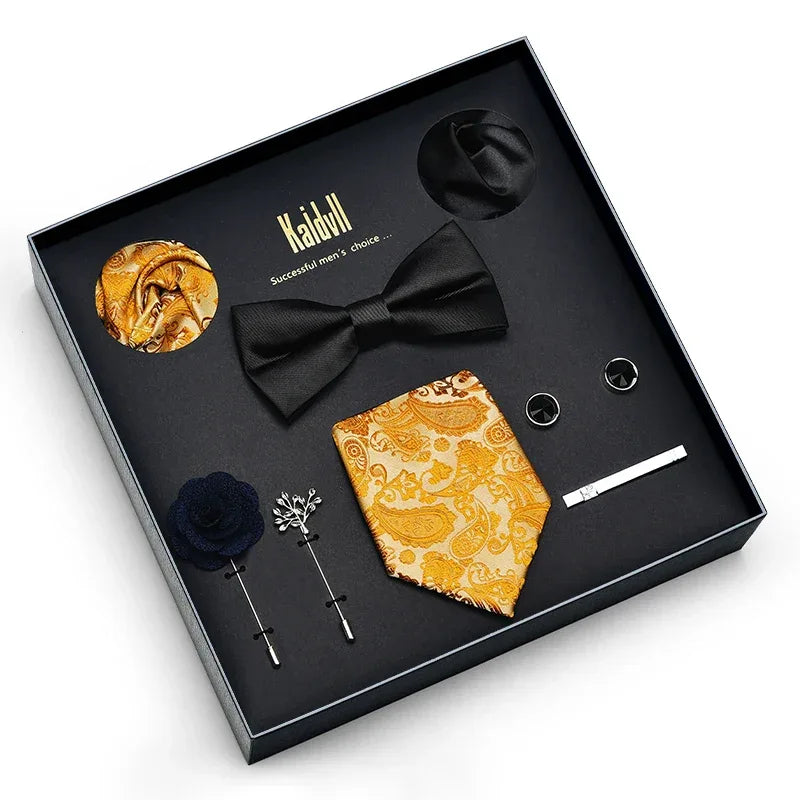 Color Coordinated Necktie 8pc. Boxed Set 6002 Bazaare Mart Men's Tie Set