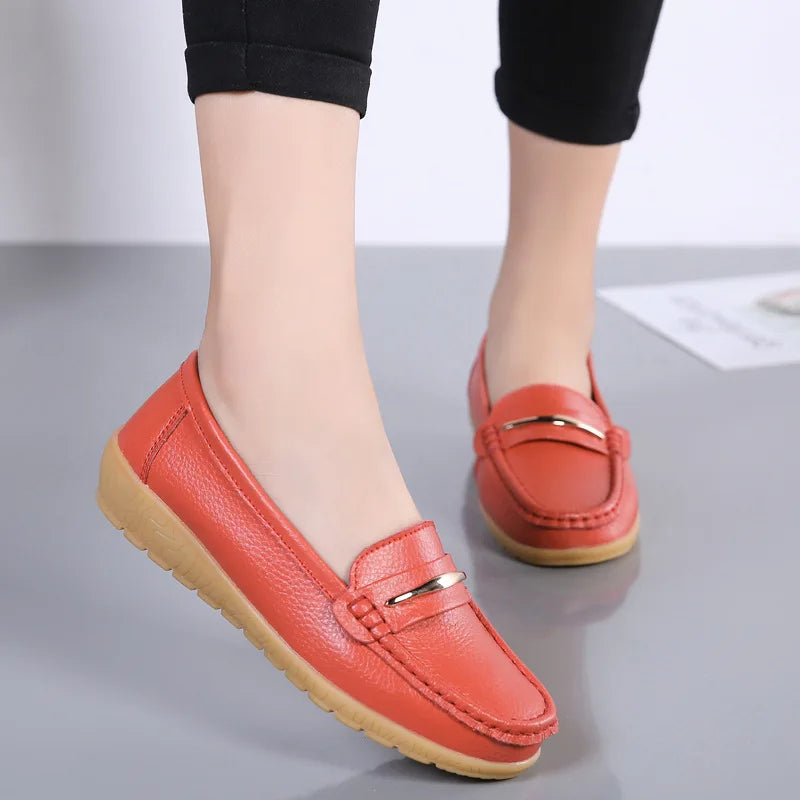Genuine Leather Loafer Moccasins