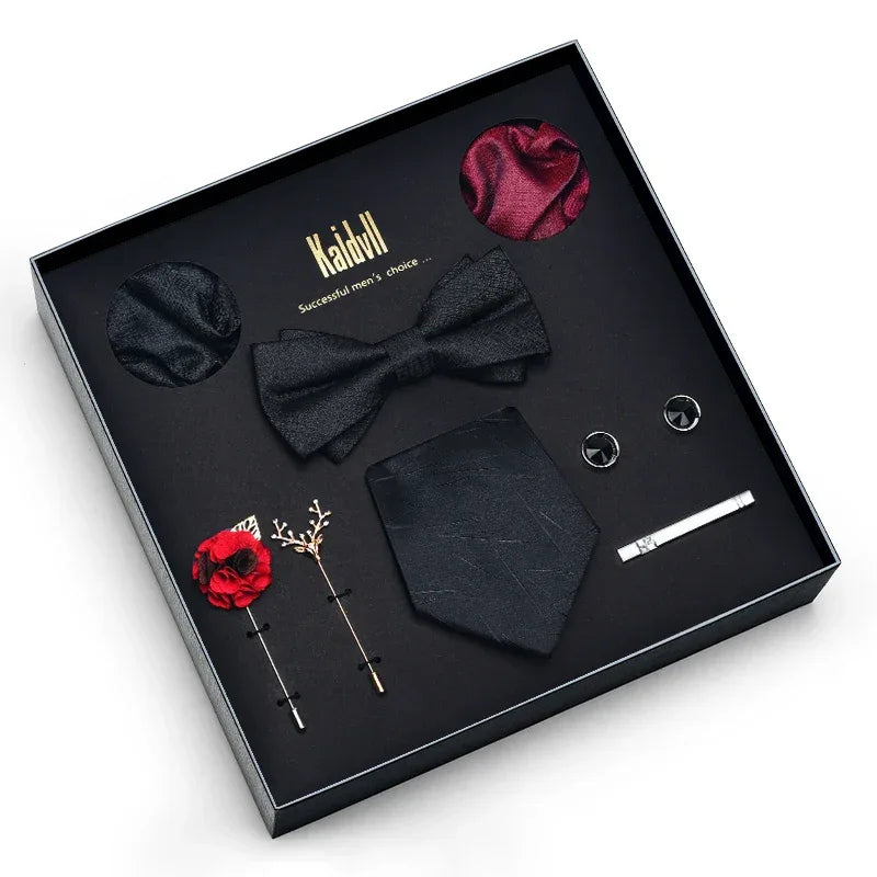 Color Coordinated Necktie 8pc. Boxed Set 6037 Bazaare Mart Men's Tie Set