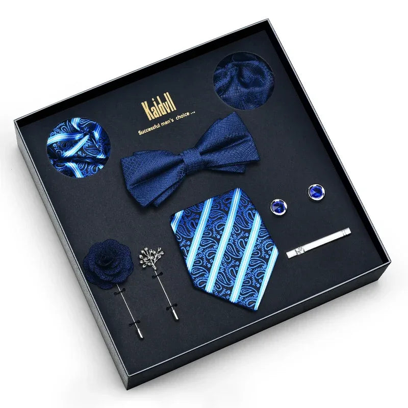 Color Coordinated Necktie 8pc. Boxed Set 6023 Bazaare Mart Men's Tie Set