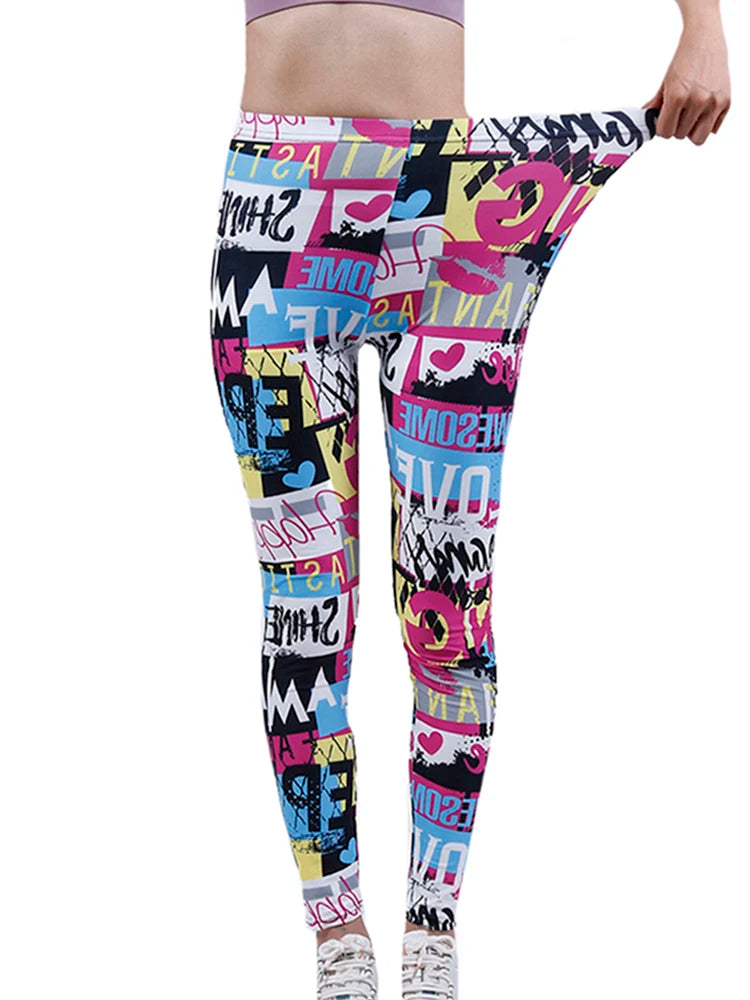 Women's Printed Leggings – Stretch Ankle-Length Fashion Leggings with Unique Pattern Designs Bazaare Mart Leggings