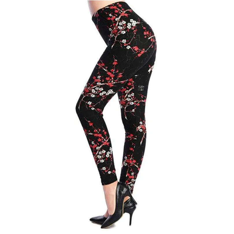 Women's Printed Leggings – Stretch Ankle-Length Fashion Leggings with Unique Pattern Designs Bazaare Mart Leggings