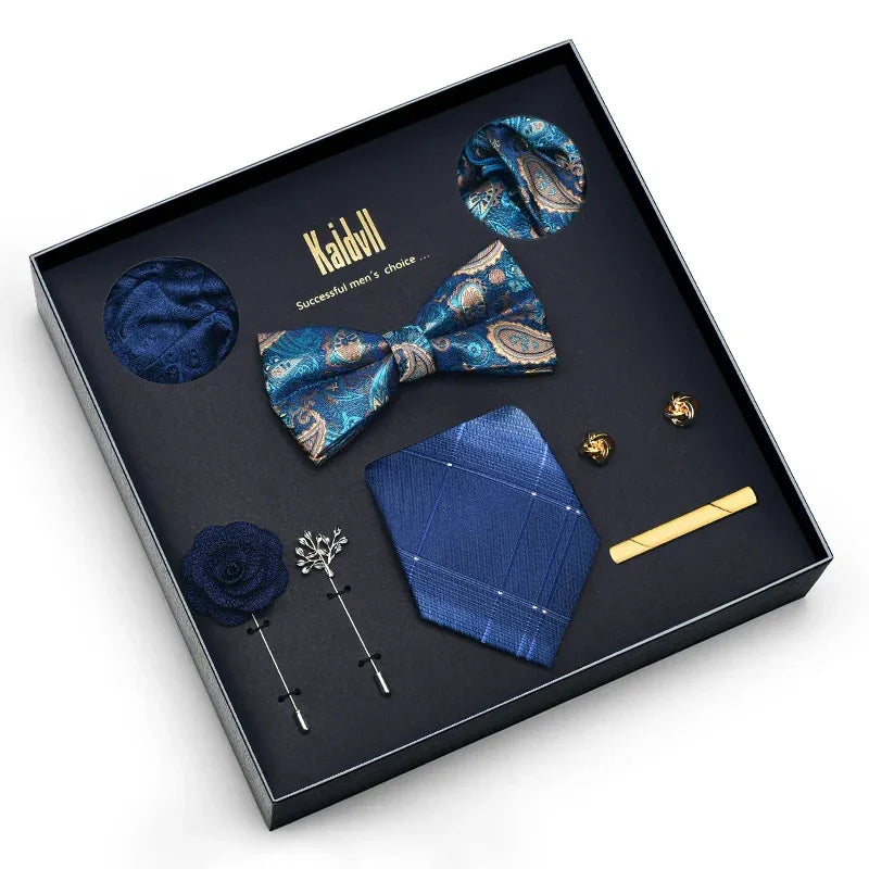 Color Coordinated Necktie 8pc. Boxed Set 6042 Bazaare Mart Men's Tie Set