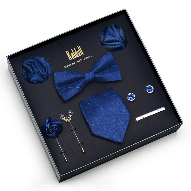 Color Coordinated Necktie 8pc. Boxed Set 6033 Bazaare Mart Men's Tie Set