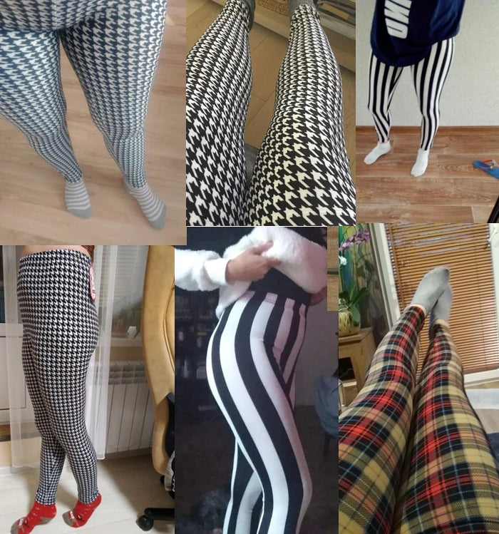 Women's Printed Leggings – Stretch Ankle-Length Fashion Leggings with Unique Pattern Designs Bazaare Mart Leggings