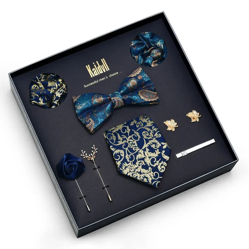 Color Coordinated Necktie 8pc. Boxed Set 6018 Bazaare Mart Men's Tie Set