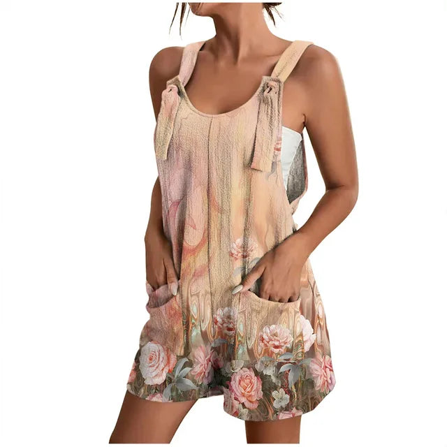 Women Floral Overall Jumper