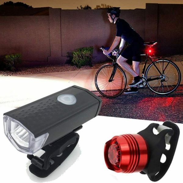 USB LED Bicycle Head and Tail Lights