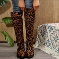 Leopard Block Heels Boots Leopard Bazaare Mart Leopard Boots