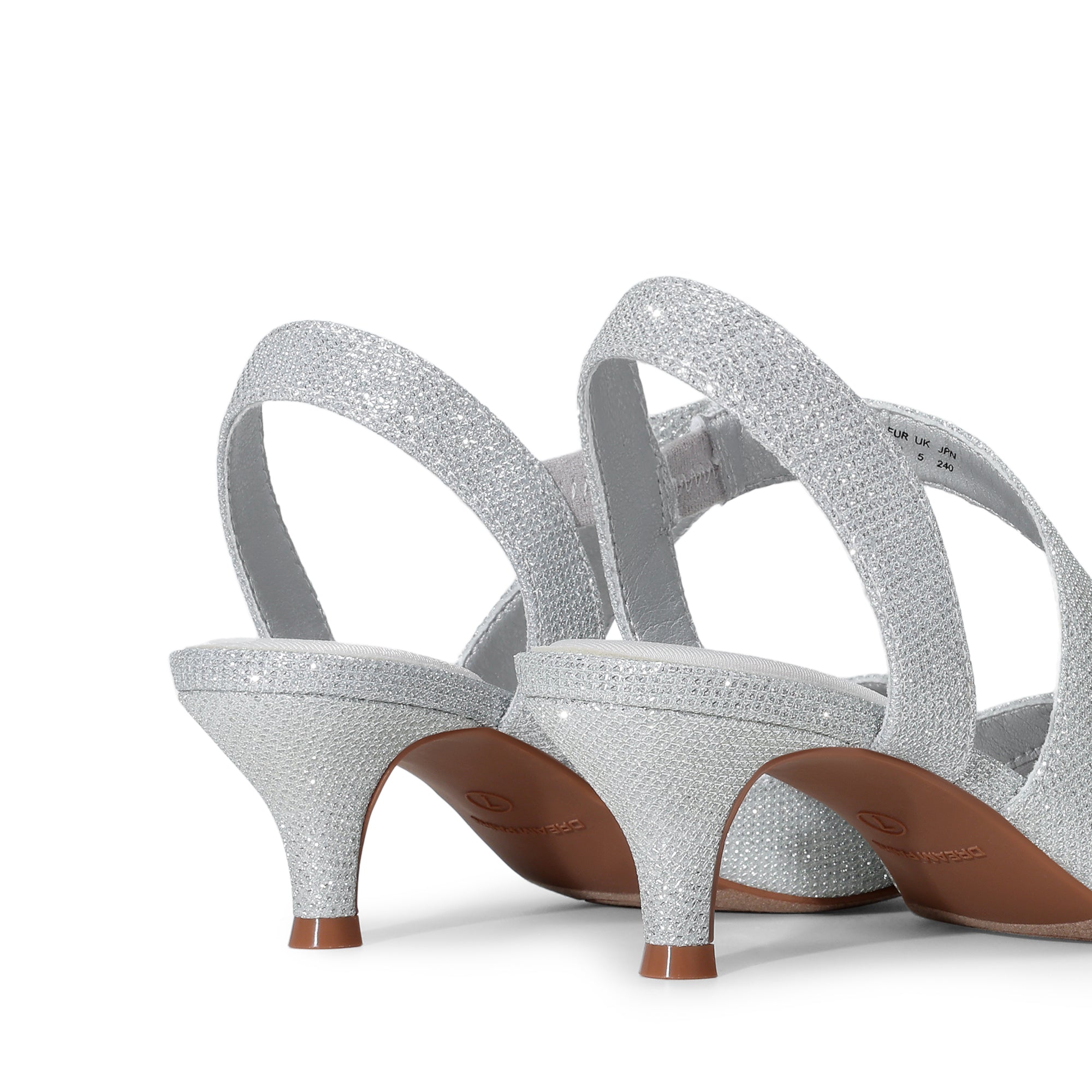 Low Kitten Heel Strappy Pumps