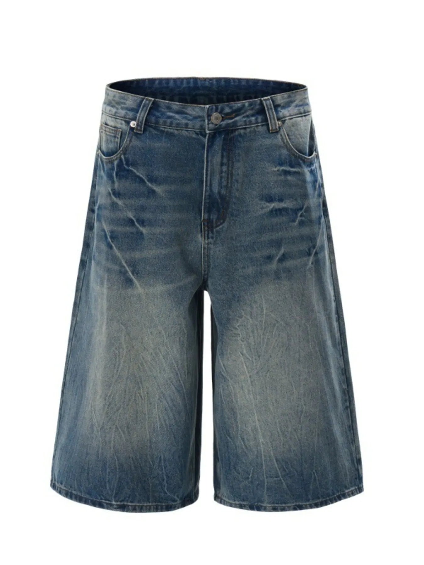 Men's Wash Relaxed Fit Denim Long Board Shorts