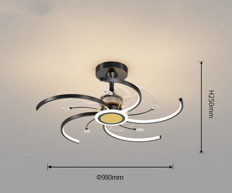 Modern Simple Ceiling Fan Lamp