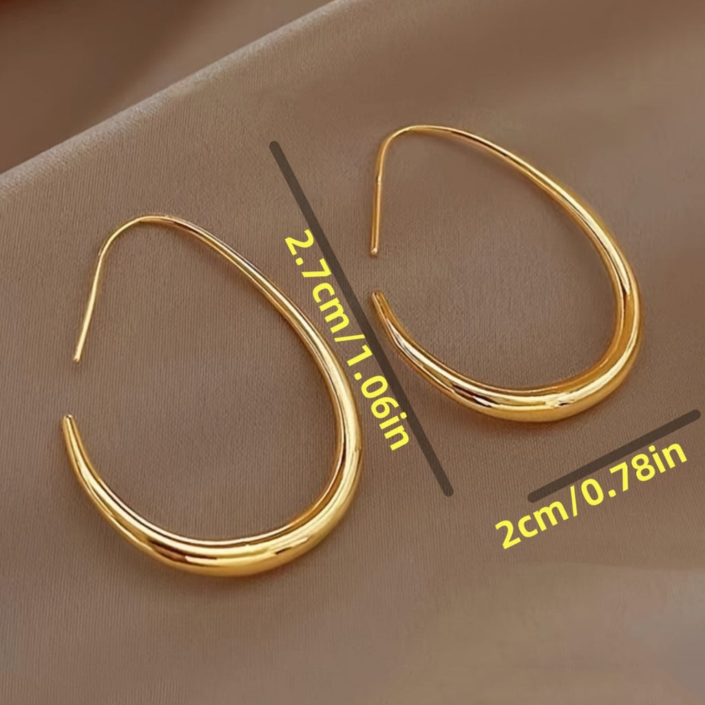 New Water Drop Hoop Earrings