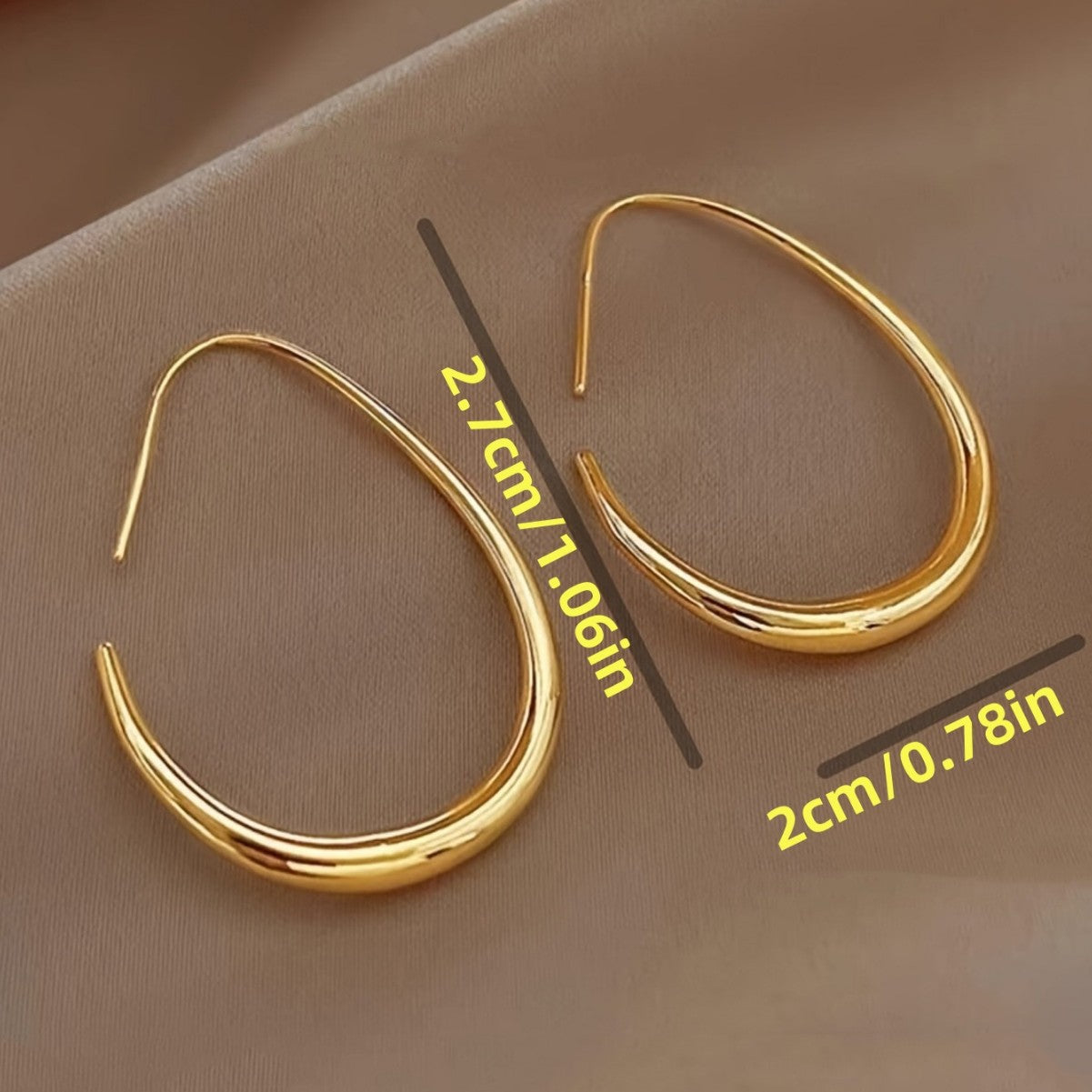 New Water Drop Hoop Earrings