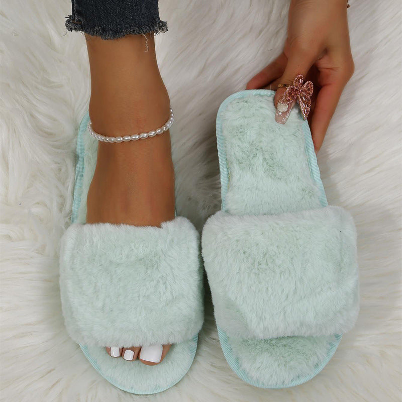 Women's Plush Flat Slippers