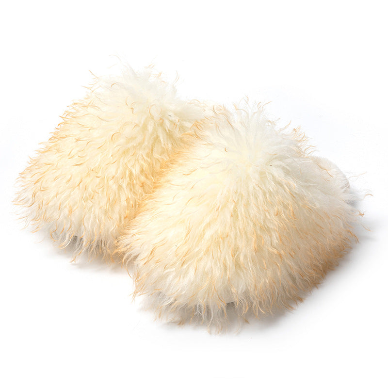 Furry Slippers - Multi Colors - Bazaare Mart