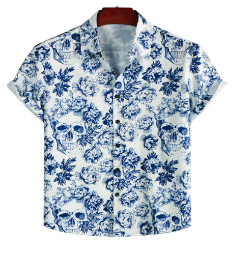 Men's Short Sleeve Shirt Beach Suit