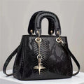 Women's PU Crocodile Purse Black CJ Dropshipping Purse