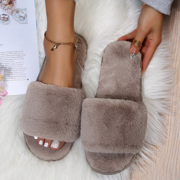 Women's Plush Furry Slippers