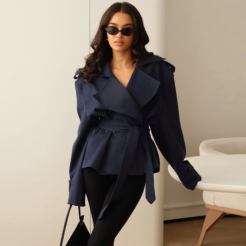 Cropped Trench Coat