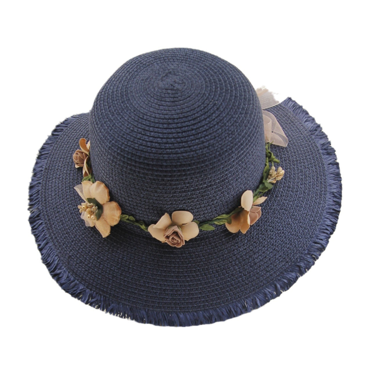 Flower Garland Straw Hat