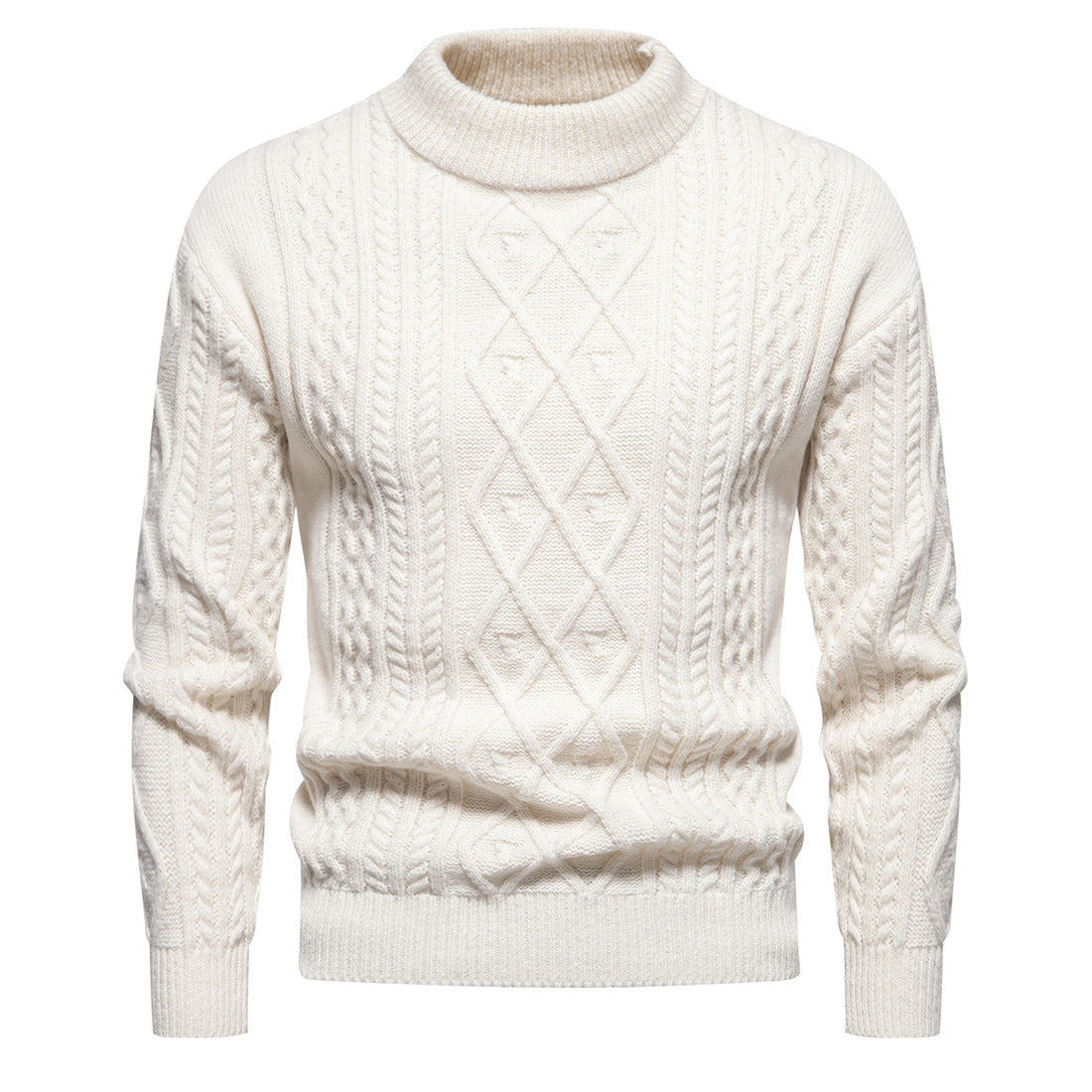 Men's Pullover Cable Knit Sweater