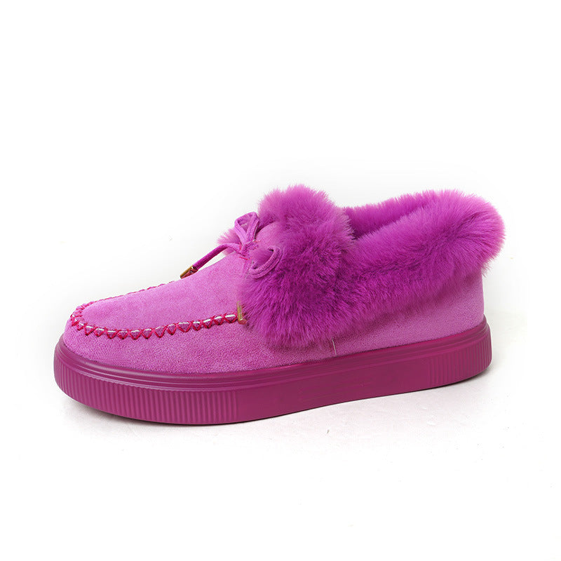 Furry Moccasins - Bazaare Mart