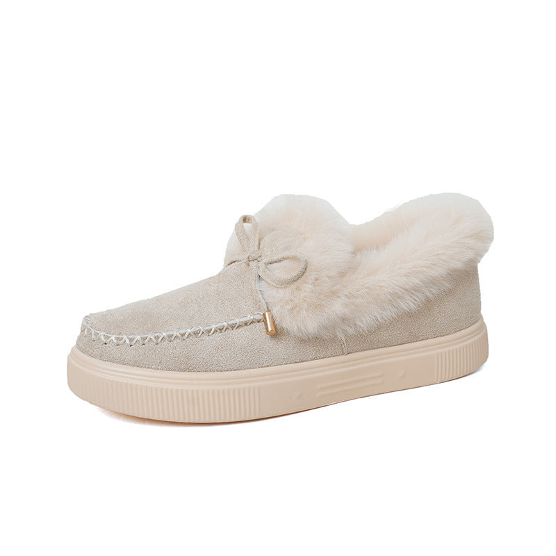Furry Moccasins - Bazaare Mart