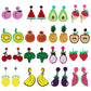 Acrylic Fruit Vegetable Earrings Bazaare Mart Fruit Earrings