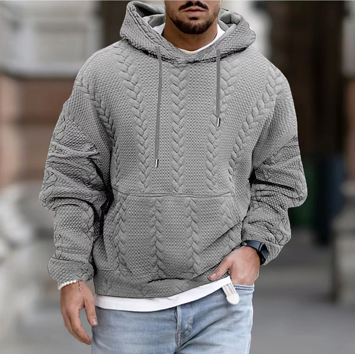 Men's Plus Size Pullover Sweater Hoodie