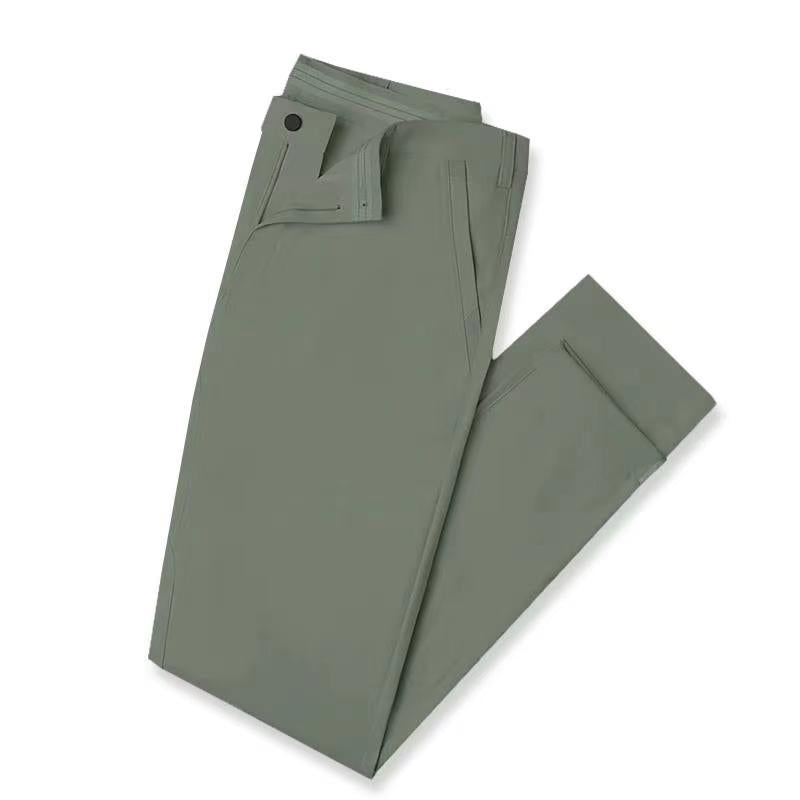 Green Straight Leg Trousers