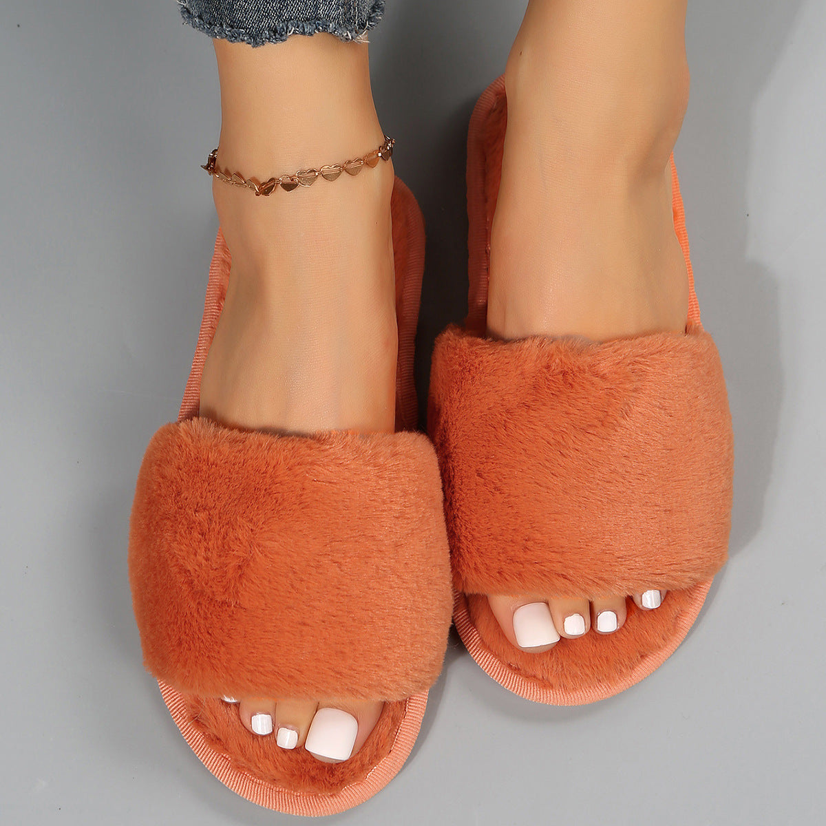 Women's Plush Flat Slippers