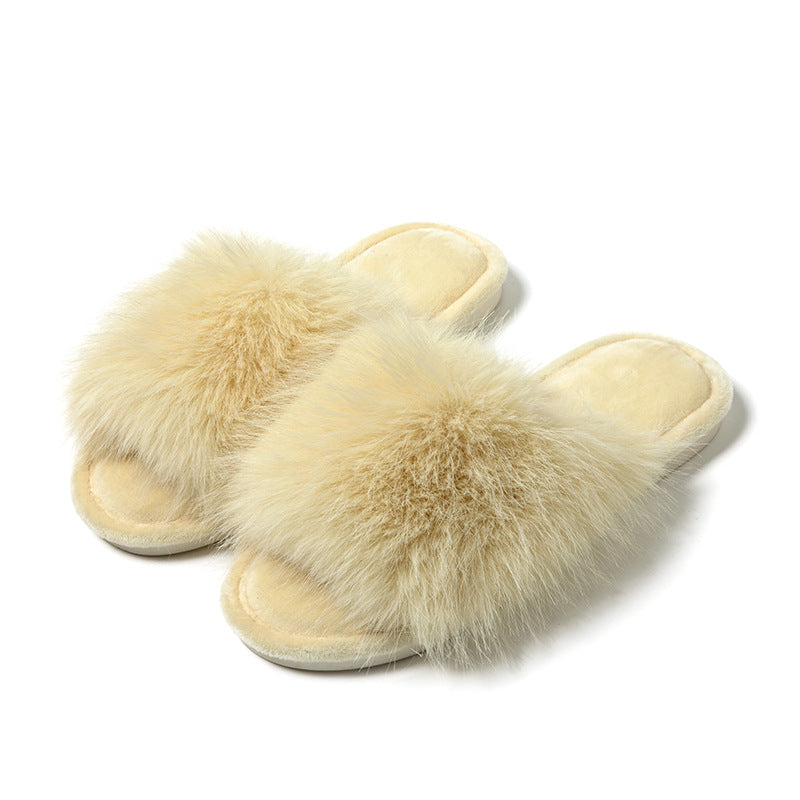 Yellow Fuzzy Slippers