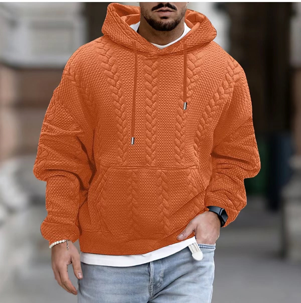 Men's Plus Size Pullover Sweater Hoodie