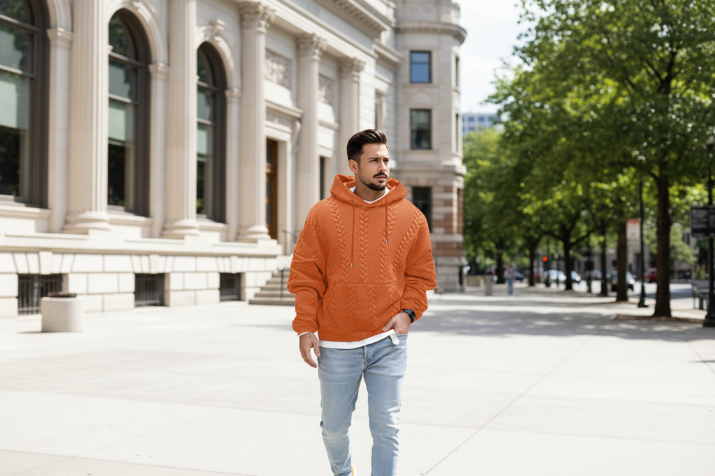 Men's Plus Size Pullover Sweater Hoodie Bazaare Mart Pullover Sweater