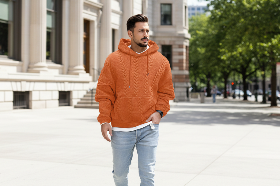 Men's Plus Size Pullover Sweater Hoodie Bazaare Mart Pullover Sweater