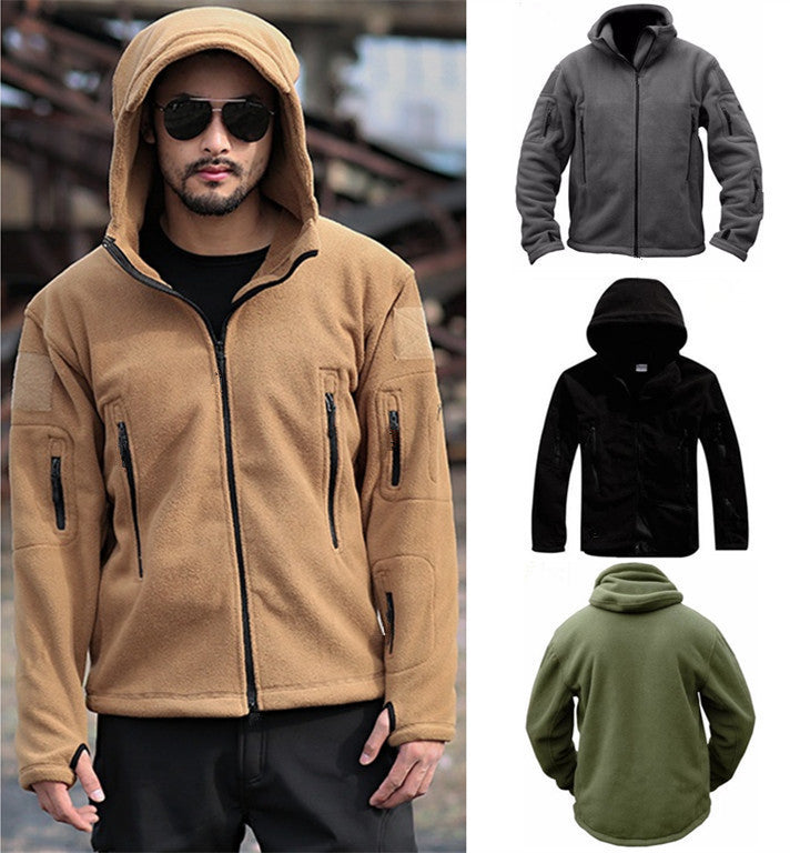 Men's Hooded Fleece Jacket Color Options